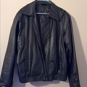 Classic Black Leather Jacket for Women